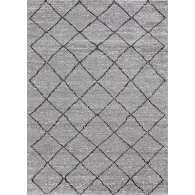 Tapis De Salon Berbère 22463 Gris Noir 120x170cm